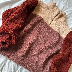 Sherpa pullover sweater